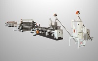 ABS、ABS/PMMA、HIPS/GPPS     Co-extrusion Sanitaryware/Refrigerator Plate Extrusion Line 